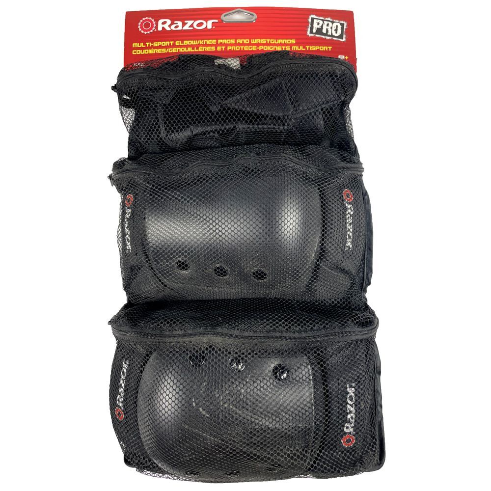 Razor Elbow Knee Pads with Wrist Guard Pro 8+ 97823 skateboard longboard youth